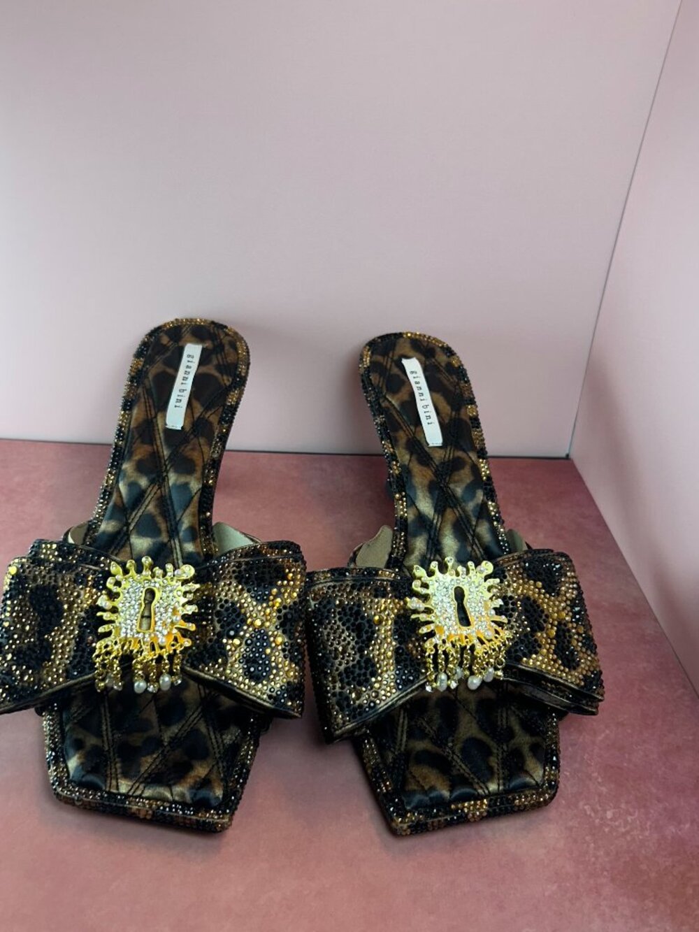 GIANNI BINI PEEKA TWO BLING SLIDE (10) - Picture 2 of 14